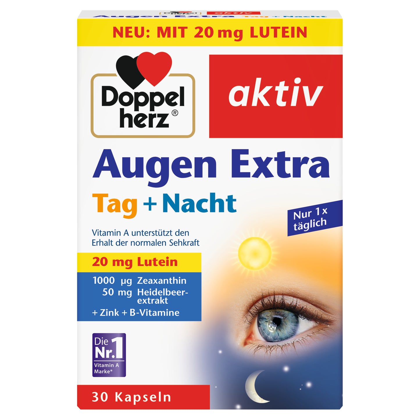 Doppelherz 日夜護眼膠囊 30 粒 Doppelherz Eyes Extra Day + Night 膠囊 30 粒